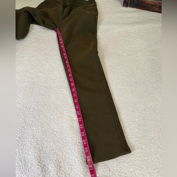 Two toned green fleece lined pants - Picture 6 of 13